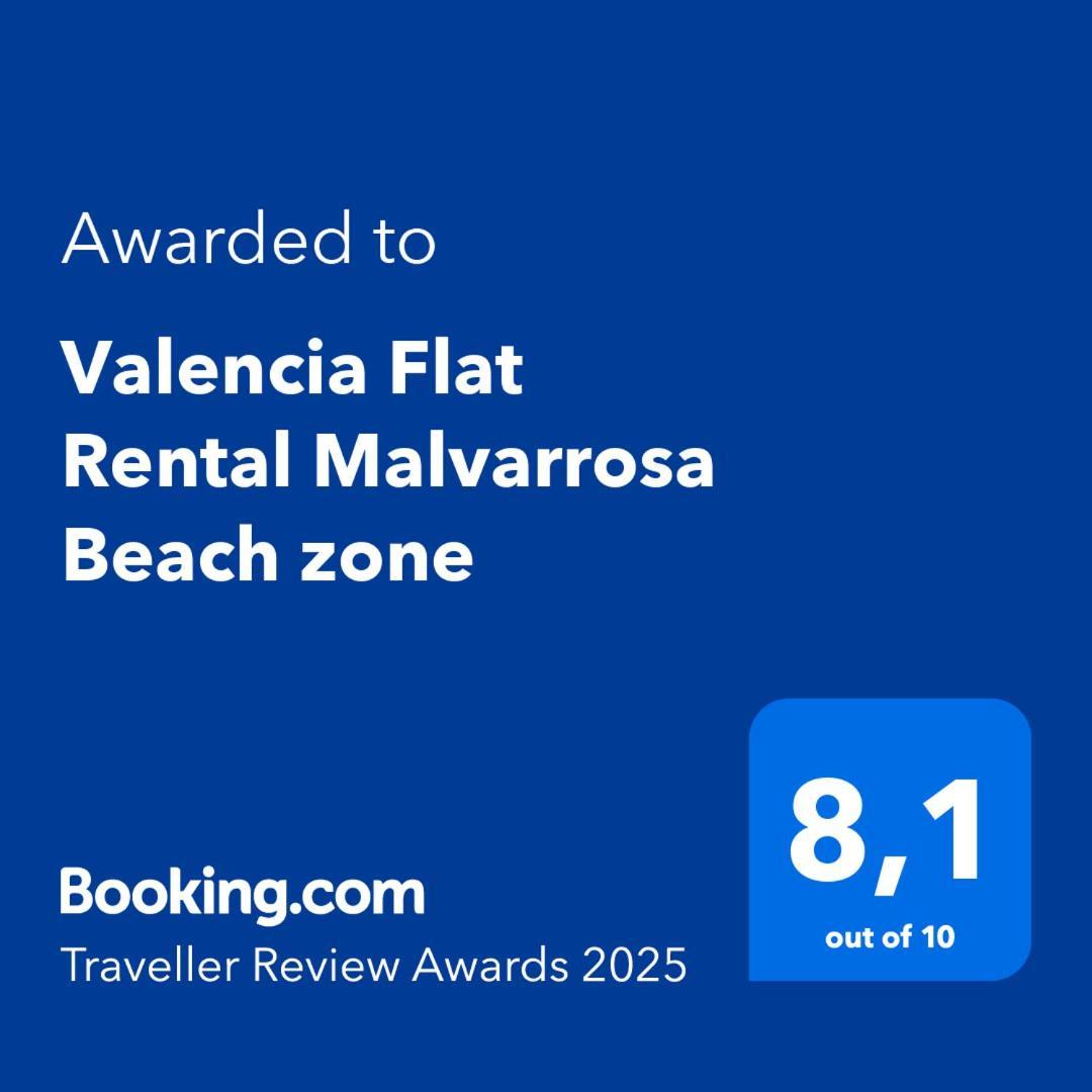 Valencia Flat Rental Malvarrosa Beach Zone Extérieur photo